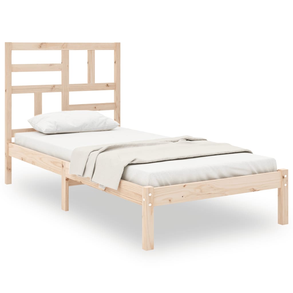 Bed Frame without Mattress Solid Wood 90x190 cm