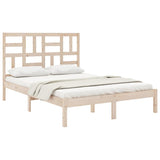 Bed Frame without Mattress Solid Wood 150x200 cm - Side View