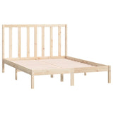 Bed Frame without Mattress 135x190 cm Solid Wood Pine - Top-Down View