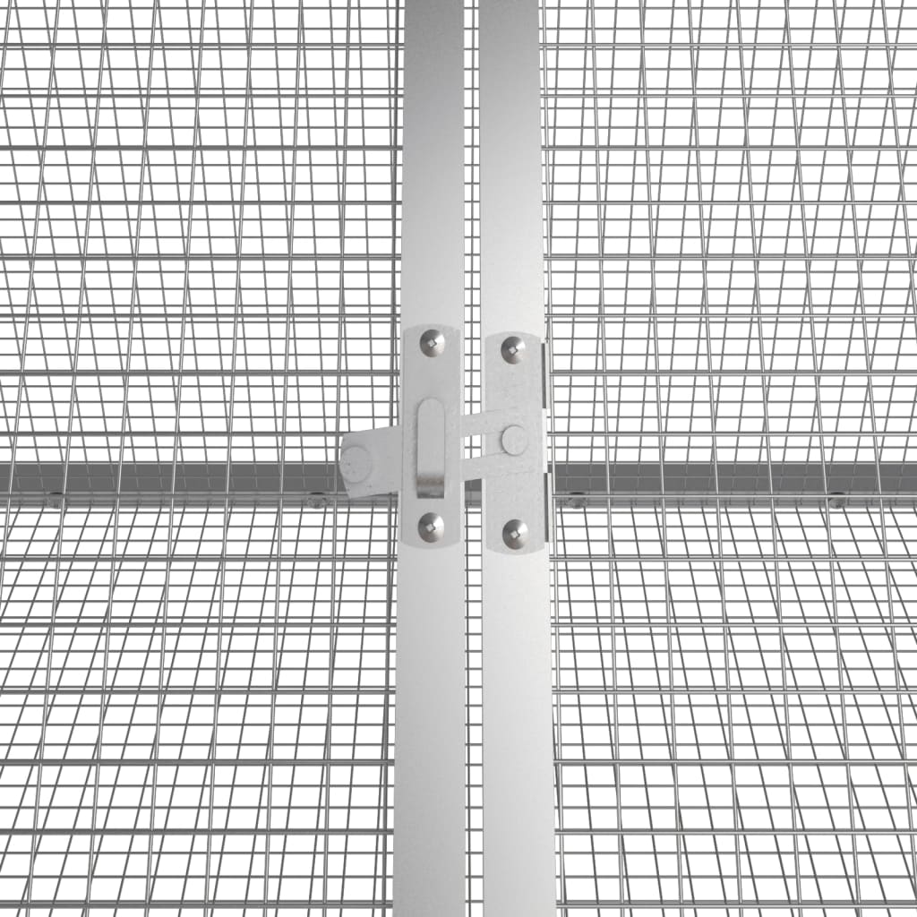 Rabbit Cage Anthracite 302.5x80.5x71 cm Galvanised Steel