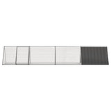 Rabbit Cage Anthracite 403.5x80.5x71 cm Galvanised Steel