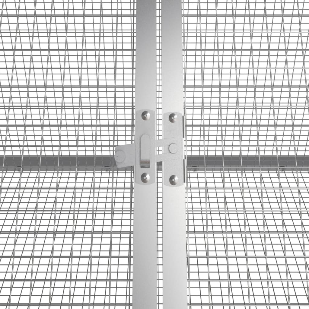 Rabbit Cage Anthracite 403.5x80.5x71 cm Galvanised Steel