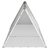 Rabbit Cage Grey 302.5x80.5x71 cm Galvanised Steel - Top-Down View