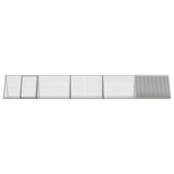 Rabbit Cage Grey 504.5x80.5x71 cm Galvanised Steel - Side View
