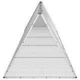 Rabbit Cage Grey 504.5x80.5x71 cm Galvanised Steel - Top-Down View