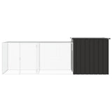 Chicken Cage Anthracite 300x91x100 cm Galvanised Steel
