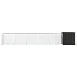 Chicken Cage Anthracite 600x91x100 cm Galvanised Steel