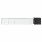Chicken Cage Anthracite 600x91x100 cm Galvanised Steel