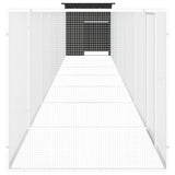 Chicken Cage Anthracite 800x91x100 cm Galvanised Steel - Top-Down View