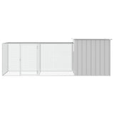 Chicken Cage Grey 300x91x100 cm Galvanised Steel - Side View