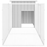 Chicken Cage Grey 300x91x100 cm Galvanised Steel - Top-Down View