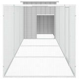 Chicken Cage Grey 400x91x100 cm Galvanised Steel - Top-Down View