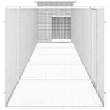 Chicken Cage Grey 600x91x100 cm Galvanised Steel - Top-Down View