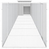 Chicken Cage Grey 700x91x100 cm Galvanised Steel - Top-Down View