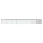 Chicken Cage Grey 800x91x100 cm Galvanised Steel