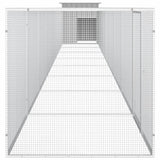 Chicken Cage Grey 900x91x100 cm Galvanised Steel - Top-Down View