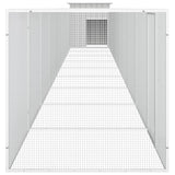 Chicken Cage Grey 1000x91x100 cm Galvanised Steel - Top-Down View