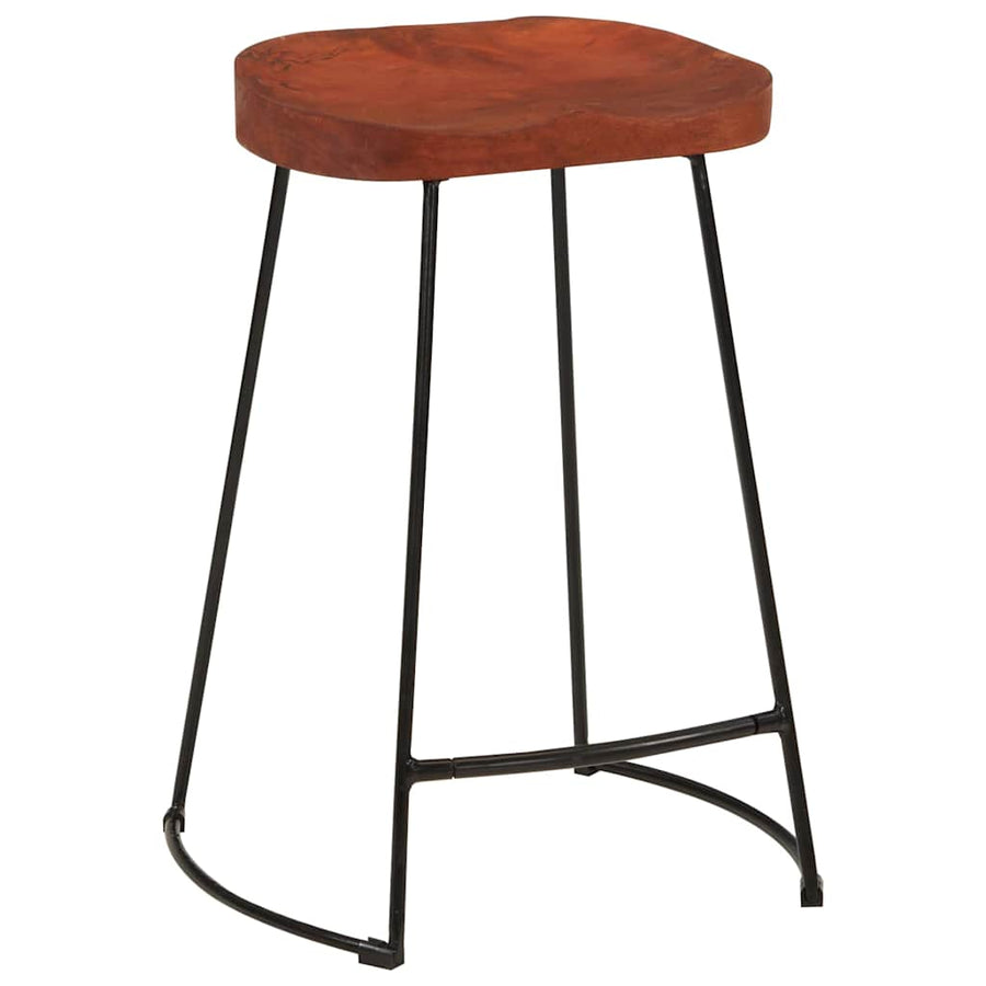 Gavin Bar Stools 2 pcs 45x40x63 cm Solid Wood Mango