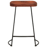 Gavin Bar Stools 2 pcs 45x40x63 cm Solid Wood Mango - Top-Down View