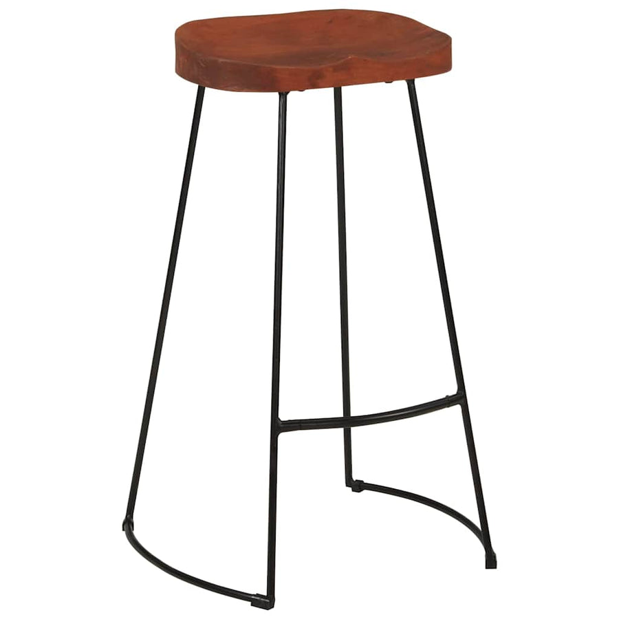 Gavin Bar Stools 2 pcs 50x40x78 cm Solid Wood Mango