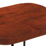 Gavin Bar Stools 2 pcs 50x40x78 cm Solid Wood Mango - Close-Up Angle