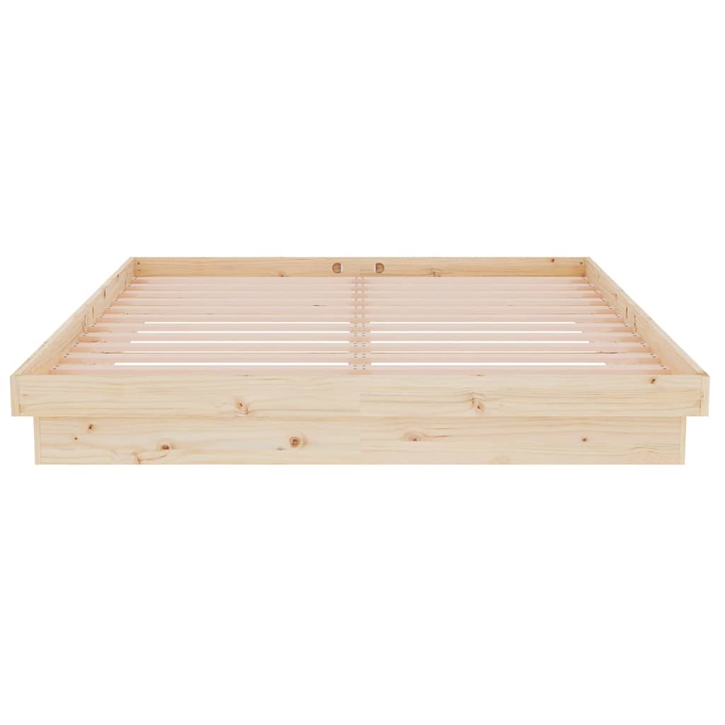 Bed Frame without Mattress Solid Wood 150x200 cm