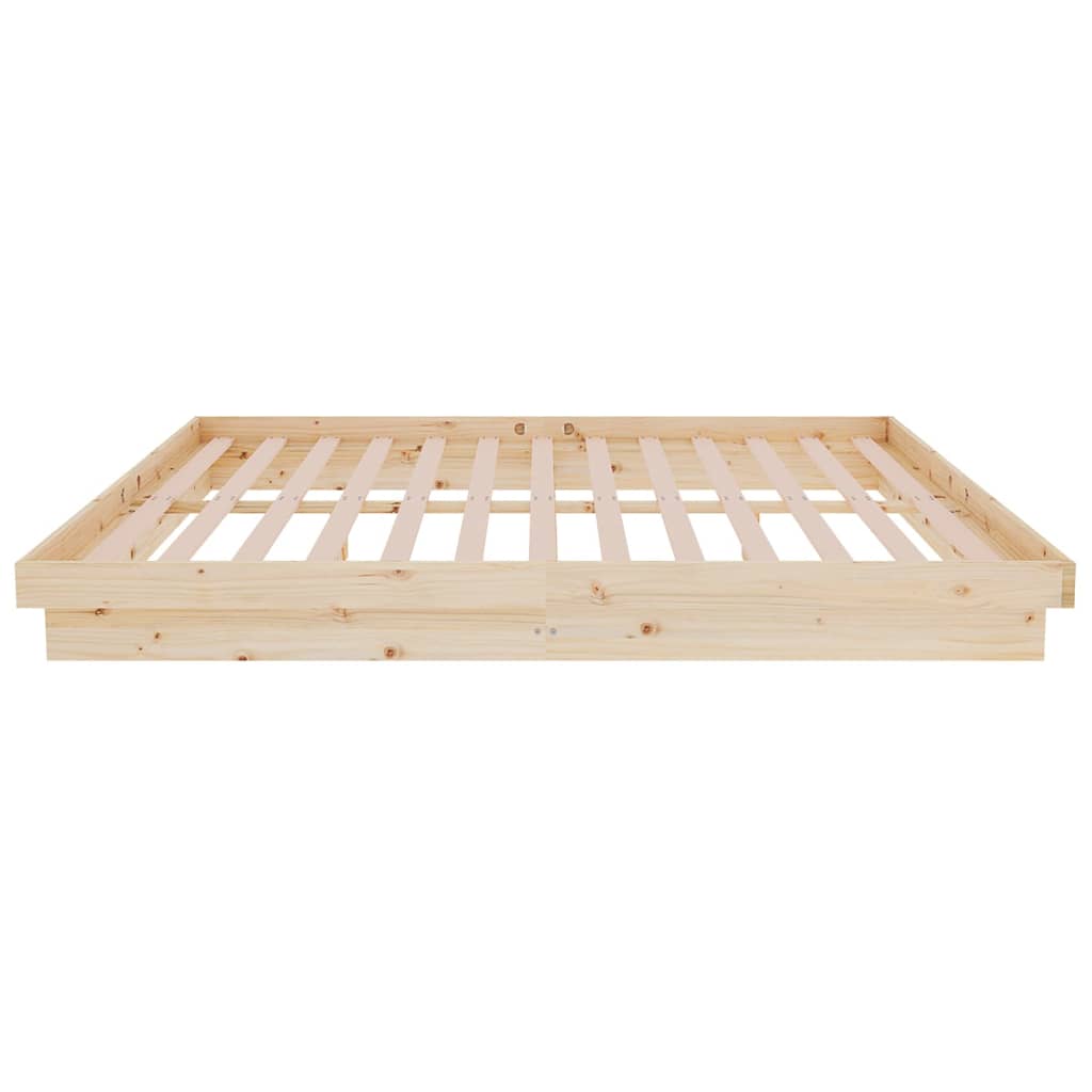 Bed Frame without Mattress Solid Wood 150x200 cm