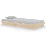 Bed Frame without Mattress Solid Wood 90x190 cm