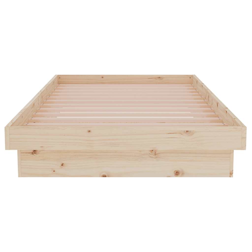 Bed Frame without Mattress Solid Wood 90x190 cm