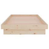 Bed Frame without Mattress Solid Wood 90x190 cm - 45-Degree Angle