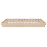 Bed Frame without Mattress Solid Wood 90x190 cm - Rear View