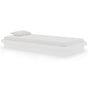 Bed Frame without Mattress White Solid Wood 90x190 cm