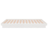 Bed Frame without Mattress White Solid Wood 90x190 cm