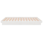 Bed Frame without Mattress White Solid Wood 90x190 cm