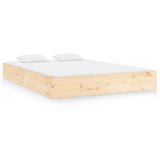 Bed Frame without Mattress Solid Wood 183x203 cm King - Front View