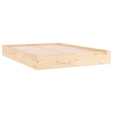 Bed Frame without Mattress Solid Wood 183x203 cm King - Side View