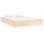 Bed Frame without Mattress Solid Wood 150x200 cm King Size