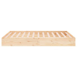 Bed Frame without Mattress Solid Wood 150x200 cm - Rear View