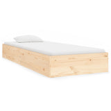 Bed Frame without Mattress Solid Wood 90x190 cm - Front View