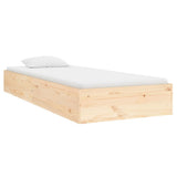 Bed Frame without Mattress Solid Wood 90x190 cm - Top-Down View