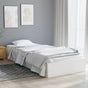 Bed Frame without Mattress White Solid Wood 90x190 cm Single