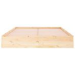 Bed Frame without Mattress Solid Wood 135x190 cm