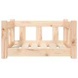 Dog Bed 55.5x45.5x28 cm Solid Wood Pine - Top-Down View