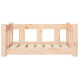 Dog Bed 65.5x50.5x28 cm Solid Wood Pine - Top-Down View