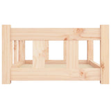 Dog Bed 65.5x50.5x28 cm Solid Wood Pine - 45-Degree Angle