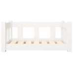 Dog Bed White 65.5x50.5x28 cm Solid Wood Pine