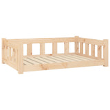 Dog Bed 95.5x65.5x28 cm Solid Wood Pine - Front View