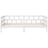 Day Bed without Mattress White Solid Wood Pine 90x190 cm