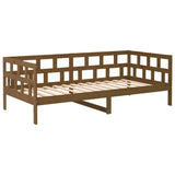 Day Bed without Mattress Honey Brown Solid Wood Pine 90x190 cm