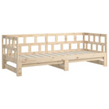 Pull-out Day Bed without Mattress Solid Wood Pine 2x(90x190) cm - Extra Image